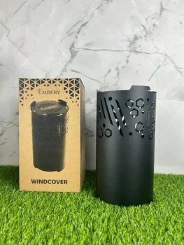 Захисний ковпак для кальяну Embery Windcover Black – захист від вітру та стабільне тепло