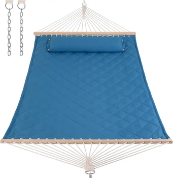 Гамак двомісний з планками WCG SOFT XXL 200 x 140 см - блакитний