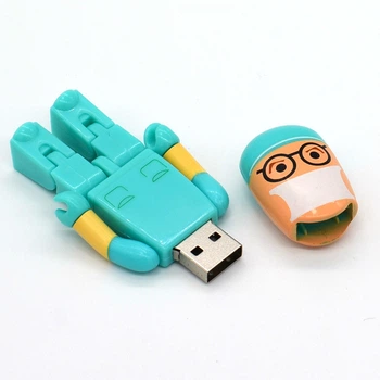 Флеш память USB Flash врач бирюзовая 64GB