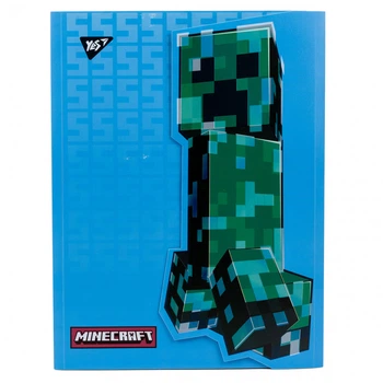 Папка-органайзер YES Minecraft A4 з фігурним клапаном на липучці (492105)