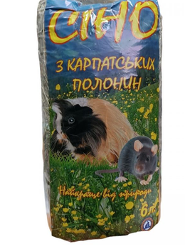 Корм для мелких и средних грызунов Природа натуральный продукт, сено - 400г (6л)