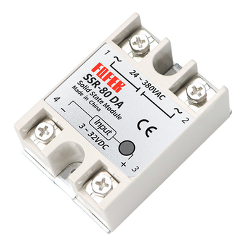 Твердотільне реле однофазне FQFER SSR-80DA DC-AC безконтактне комутаційне напівпровідникове безшумне (17-9)