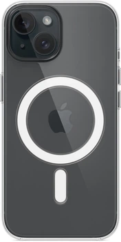 Чехол противоударный Clear Case with MagSafe для Apple iPhone 15 (6.1") Clear прозрачный