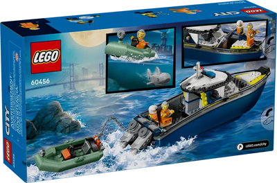 Zestaw klocków LEGO City Pościg łodzią policyjną 264 elementy (60456)