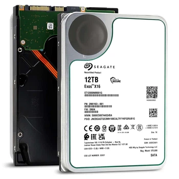 Жорсткий Диск Seagate Exos Enterprise 12TB X16 SATA III (ST12000NM001G) Factory Recertified - Refurbished