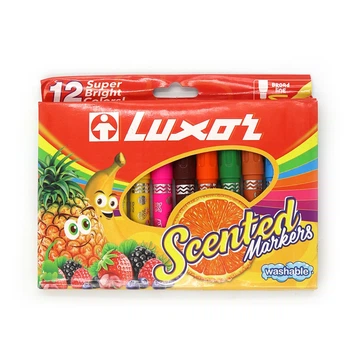 Набір фломастерів с запахом "Luxor" "Scented" фрукт. запах, 12кол.