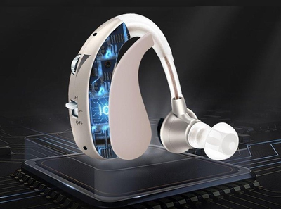 Аккумуляторный слуховой аппарат для усилиния звука USB/ цифровые наушники для слуха Tecnologia Audifono Gold