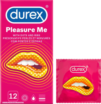 Презервативи Durex PleasureMax ребристі з виступами 12 шт (5038483234167)