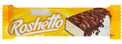 Вафлі Roshen Roshetto Milk глазуровані, 34 г