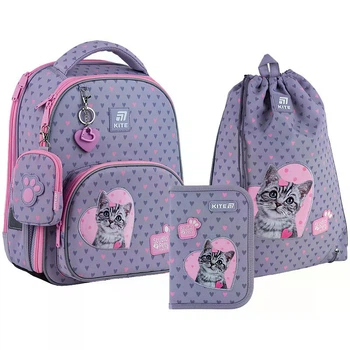 Шкільний набір Kite Education Studio Pets SET_SP25-556M (рюкзак, пенал, сумка)