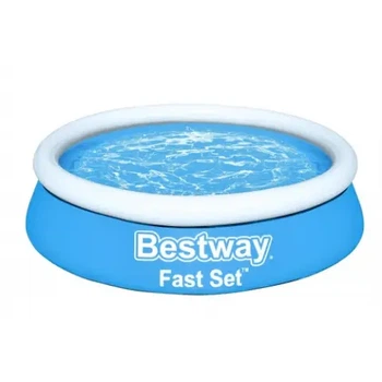 Детский надувной бассейн со сливным клапаном Bestway 57392, 183х51см, 940 л