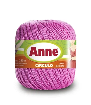 6085 ANNE пряжа (100%мерс.бавовна, 74гр. 250м), рожевий