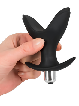 Анальная пробка-расширитель Passion Black Velvets Vibrating Anchor Plug L с вибрацией (ROZ6501103878)