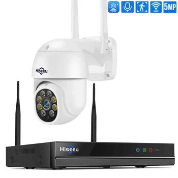 Wi-Fi Комплект відеоспостереження на 1 поворотну камеру Hiseeu 5MP EseeCloud