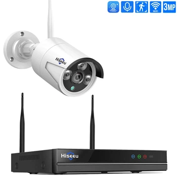 Wi-Fi Комплект відеоспостереження на 1 камеру Hiseeu 3MP EseeCloud