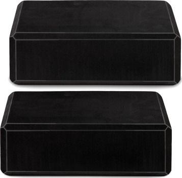Kostka do jogi Neo Sport piankowa zestaw 2 sztuki ns 962 czarna (5903890620585)
