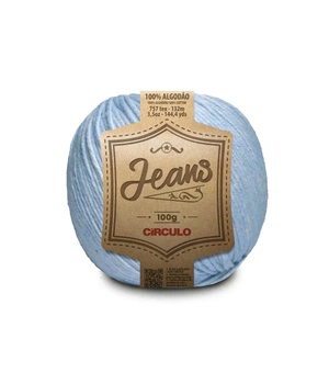 8740 JEANS пряжа (100% бавовна, 100гр. 132м. ), блакитний