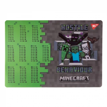 Подкладка для стола с подсказками А3 YES Minecraft Heroes 492249