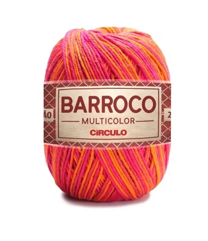 9484 BARROCO MULTICO пряжа (100% бавовна, 200гр. 226м), різнокольоровий
