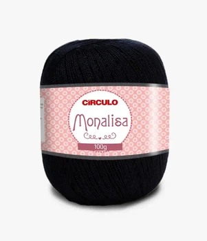 8990 MONALISA пряжа (100%акріл, 100гр. 525м. ), чорний