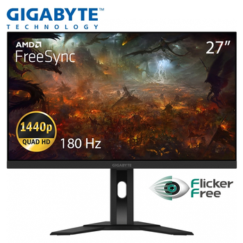 Монитор GIGABYTE M27QA Gaming Monitor безрамочный SS-IPS 2560x1440 QHD 27"