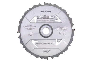 Пиляльний диск METABO 165*20 Z4 PCD FZ 5° «fibercement cut — professional» 628289000