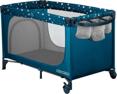 Дорожнє ліжечко RICOKIDS 125 x 65 x 78 см RK-240 Navy Blue (724002) (5903890628284)
