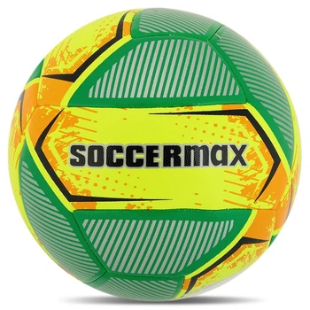 Мяч футбольный размер №5 Soccermax SMX 4120 Yellow-Green