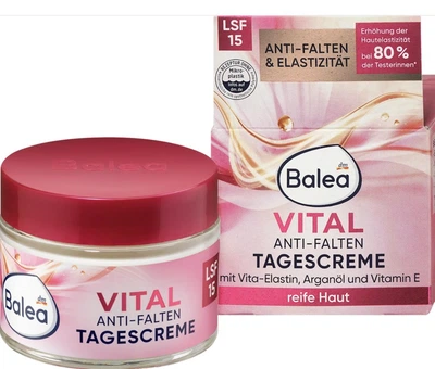 Антивозрастный крем от морщин SPF15 Balea Gesichtscreme Vital Anti-Falten 50 ml