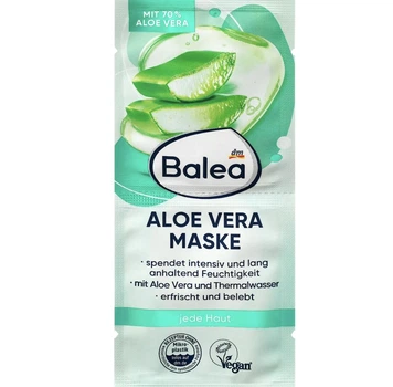 Маска для обличчя з алое вера Balea Gesichtsmaske Aloe Vera 2x8 ml 16 мл
