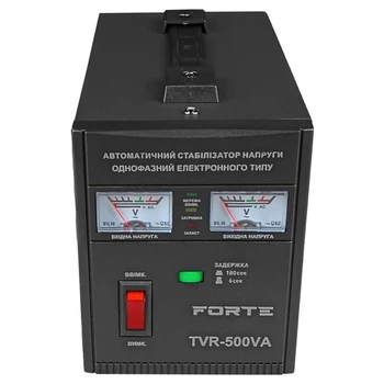 Стабілізатор напруги релейний FORTE TVR- 500VA, релейного типу, точність 8%