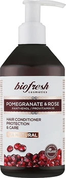 Бальзам-кондиціонер для волосся "Гранат та Троянда" - BioFresh Via Natural Pomergranate & Rose Hair Conditioner Protection & Care 250ml (967363-1228664-2)