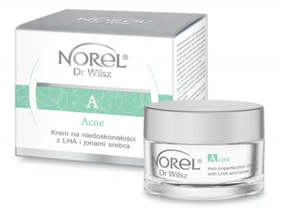 Крем із LHA кислотами та іонами срібла Norel Acne Anti-imperfection Cream with LHA and Silver Ions 50ml