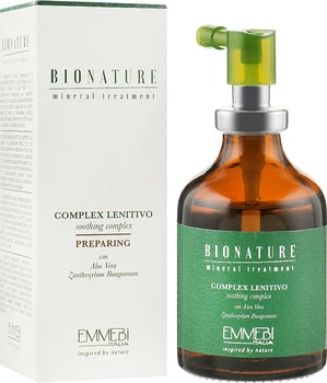 Заспокійливий комплекс для шкіри голови з алое віра - Emmebi Italia BioNatural Mineral Treatment 50ml