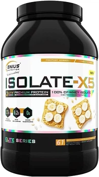 Ізолят зі смаком банана та арахісової пасти - Genius Nutrition Isolate-X5 Banana Peanut Butter 2000g