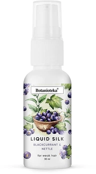 Рідкий шовк для зміцнення волосся "Чорна смородина та кропива" - Botanioteka Liquid Silk For Weak Hair 30ml (990077-1283555-2)
