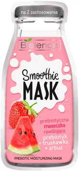 Маска зволожуюча "Полуниця+Кавун" Bielenda Smoothie Mask Prebiotic Moisturizing 10g (843435-765908-2)