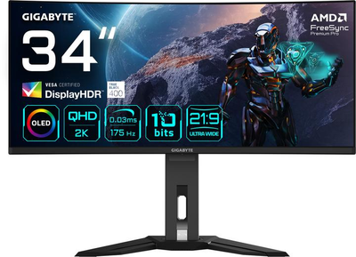 Монитор Gigabyte MO34WQC Gaming Monitor
