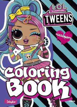 Розмальовка зі стікерами Ideyka Tweens Emma Emo (LCB8)