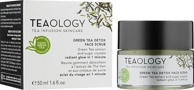 Скраб для лица на основе экстракта зеленого чая - Teaology Green Tea Detox Face Scrub 50ml (948088-1206341-2)