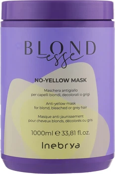 Маска для осветленных или седых волос - Inebrya Blondesse No-Yellow Mask 1000ml (950516-1208946-2)