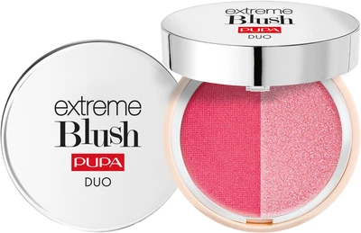 Компактные двойные румяна Pupa Extreme Blush Duo 140 - Radiant Flamingo Glow Creamy (908189-989522-2)