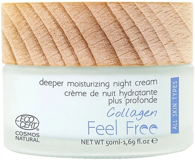 Ночной крем для лица с коллагеном - Feel Free Collagen Deeper Moisturizing Night Cream 50ml (1019340-1350405-2)