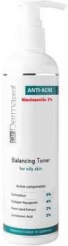 Балансуючий тонік для жирної шкіри – Dr. Dermaprof Anti-Acne Balancing Toner For Oily Skin 250ml (969948-1231202-2)