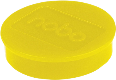 Набір магнітів Nobo жовтий 38 мм 10 шт (ZES5028252611381)