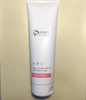 Укрепляющий дневной крем для чувствительной и куперозной кожи SPF 20 Smart4Derma Redness Correct RESTORE CREAM SPF 20 SKINO-SENS FLOWER 230мл