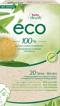 Восковые эко-полоски Byly Waxing Strips для депиляции кожи лица 20 шт (8411104044715)