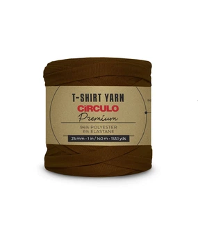 7288 PREMIUM T-SHIRT пряжа(94% поліестер, 6% еластан, 270гр. 140м), коричневий