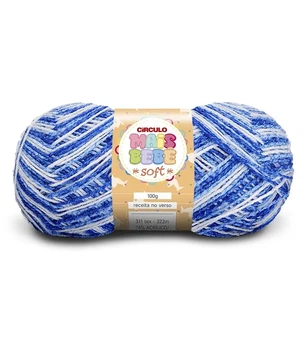 9128 MAIS BEBE SOFT пряжа (74% акрил, 26% віскоза, 100гр. 322м ), різнокольоровий
