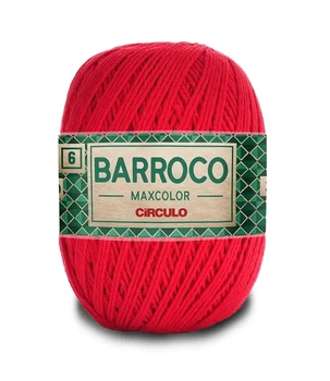 3501 BARROCO MAXCOLOR 6 пряжа (100% бавовна, 200гр. 226м.), червоний